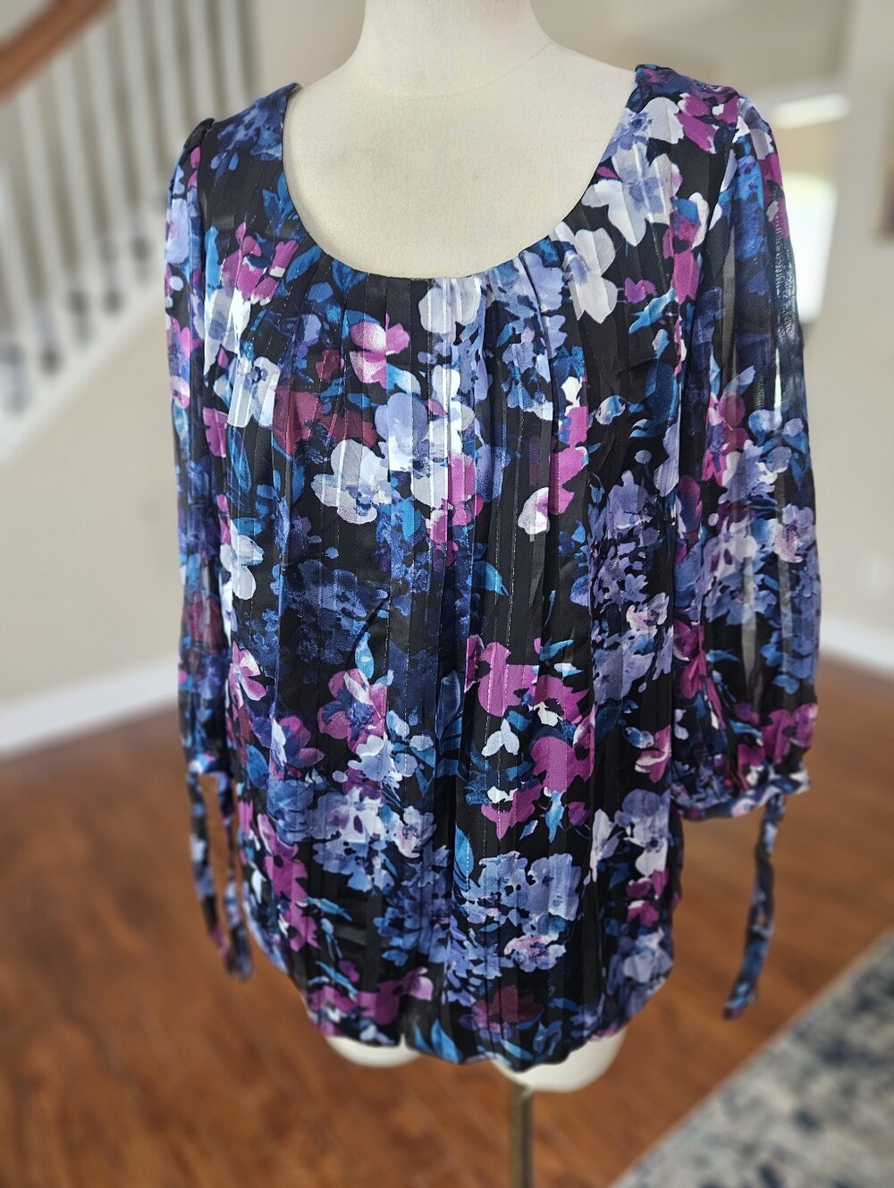 Sara Michelle Floral Top 1X